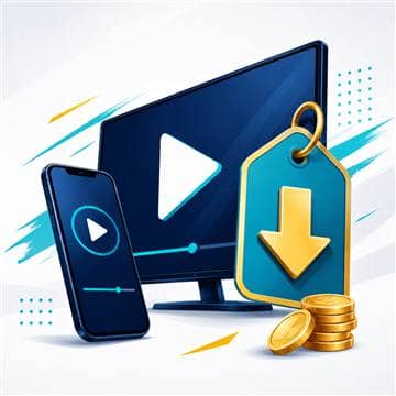 Illustration av billigare streamingabonnemang