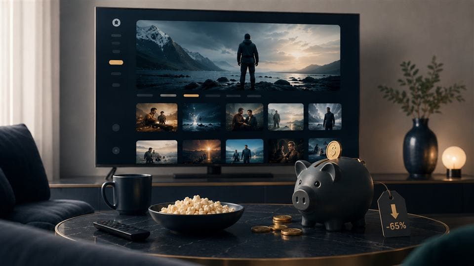 Illustration av prisfokus och billigare streamingabonnemang